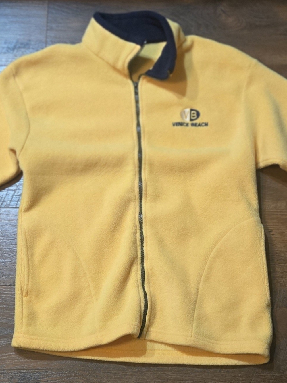 Men's Yellow Full-Zip Fleece Jacket
